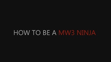 How To Be A Ninja in MW3 Lesson 4 Misdirection