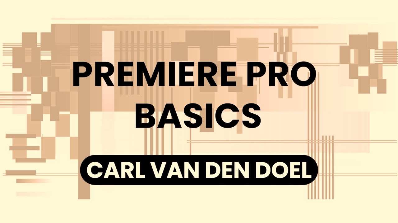 Premiere Pro Basics 3/3