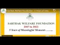 Sarthak welfare foundation  5 years of meaningful moments