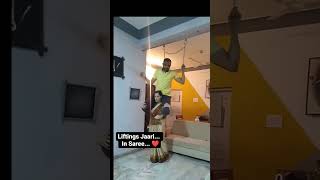 sheetal strong indian woman lift carry her husband on shoulder #liftaguychallenge #fitness