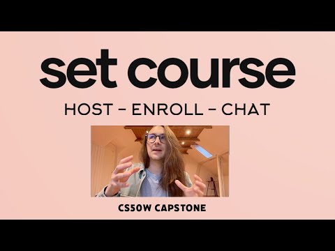 CS50W Capstone: (set course)
