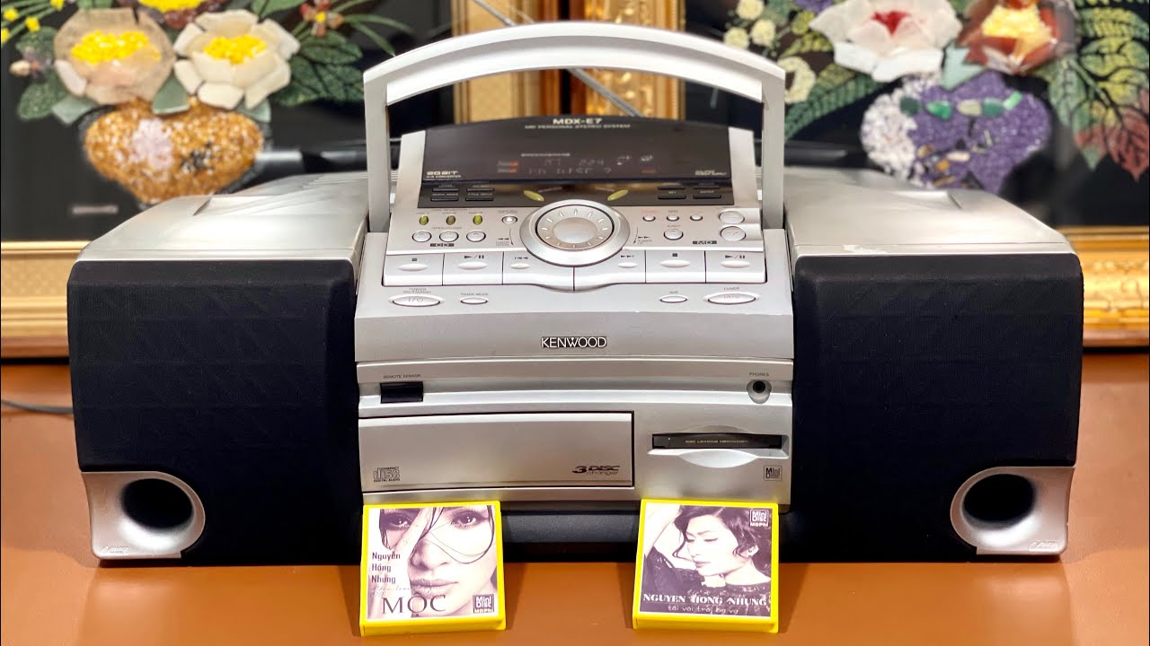 Đài Kenwood MDX-E7 Giá 2tr2 khủng long chơi 3 CD, MD, Radio, Aux LH ...