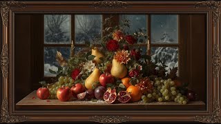 Luxury Winter Still Life 4K — Elegant Frame TV Art Display screenshot 2