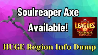 Leagues 4 - HUGE Jagex Region Info Dump + Soulreaper Axe available!