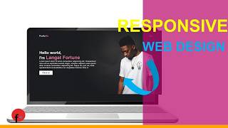 Responsive Portfolio Landing page with social media icons using HTML, CSS and JavaScript.