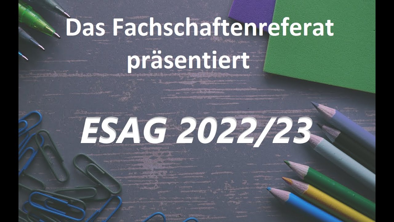 Erstsemesterbegrüßung ESAG 2022/23