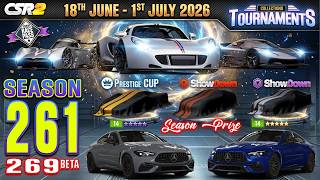 CSR2 | SEASON 261 (269 BETA) | COMPLETE INFO!
