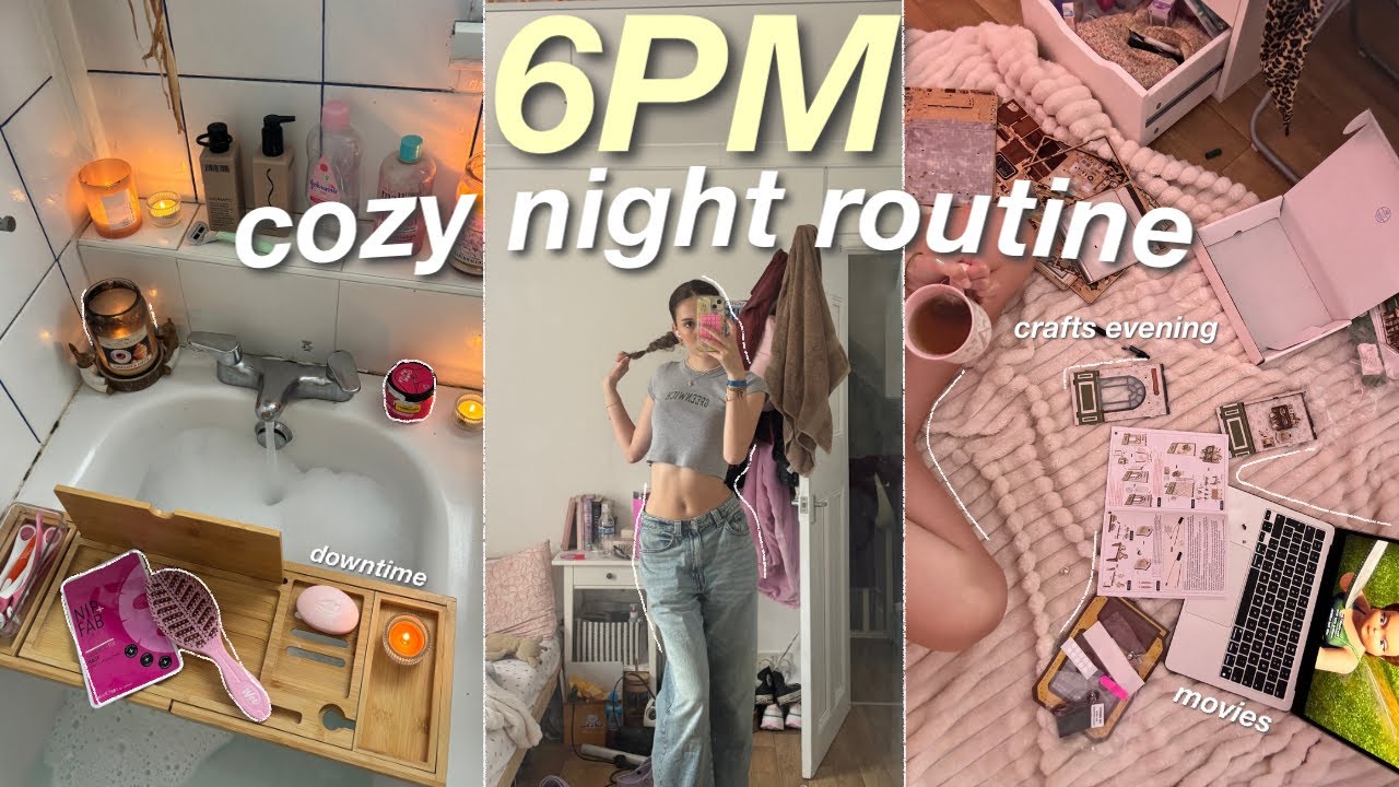 6:00PM NIGHT ROUTINE | the perfect beginning of fall night in 🍂🕯️ - YouTube