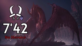 MHWI ミラボレアス双剣ソロ　Fatalis DB 7min42　双剣初心者でも頑張れば７分いける！