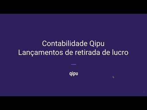 Como criar um lançamento de retirada de lucro no Qipu - video from Qipu