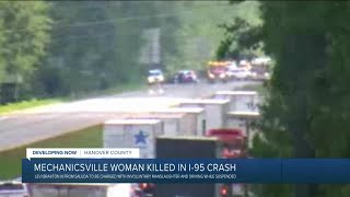 Woman killed, man charged in fatal Hanover crash that stopped traffic on I-95