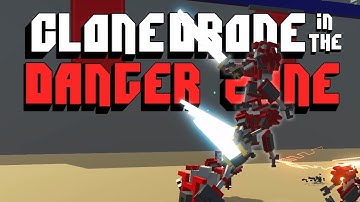 ROBOT SWORD FIGHTING | Clone Drone in the Danger Zone Gameplay (Funny Moments)