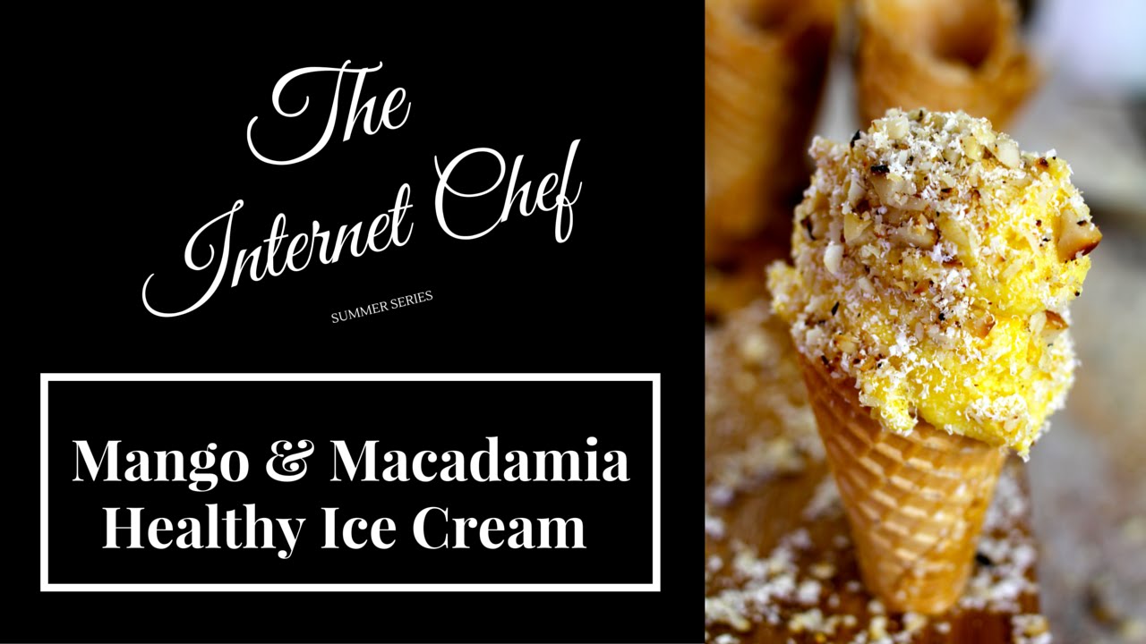 How To Make Healthy Mango & Macadamia Ice Cream YouTube