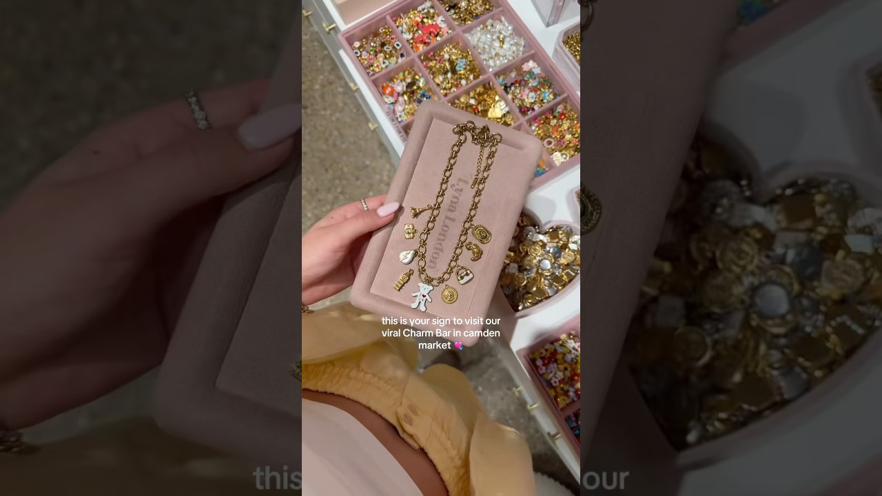 Visit our viral Charm Bar at Camden Market! ✨Create your own charm necklace, bracelet, or bag charm