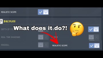 What is REALISTIC SCOPE?! Explanation of CODM settings confusion!