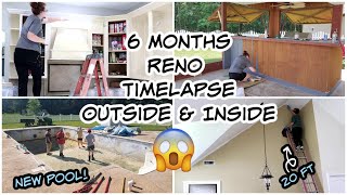 DIY 6 Month Renovation Timelapse Before and After Transformations Whole House Makeovers