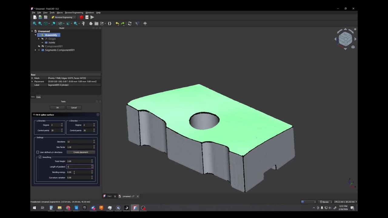 Reverse Engineering in FreeCAD: From Mesh to STEP File