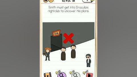 Brain Test 2 Level 16 Smith and Joe part 1, Smith must get into Dracula