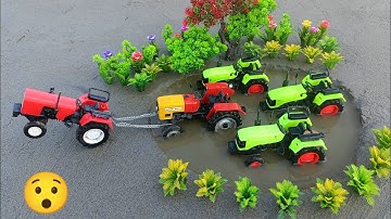 Diy tractor stuck in mud mini science project | diesel engine | water pump #5 | rv Hacks creator