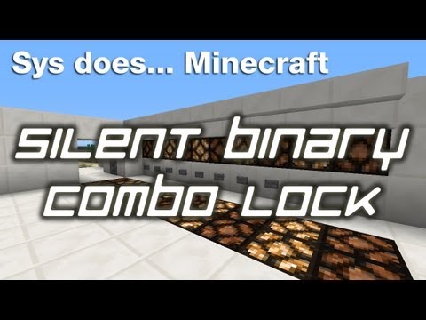 Minecraft: Silent Binary Combo Lock