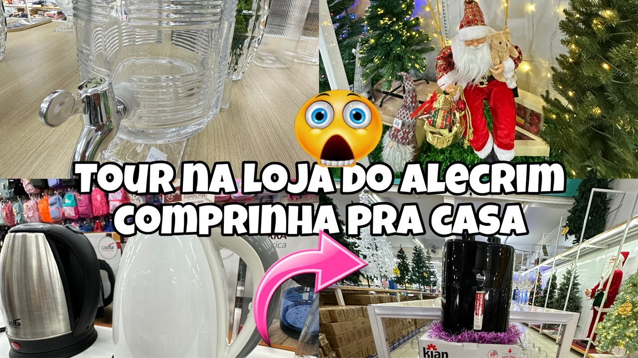 TOUR NA LOJA NATAL ALECRIM DECORAÇÃO DE NATAL 2025 COMPRAS CASA VLOG NA ...