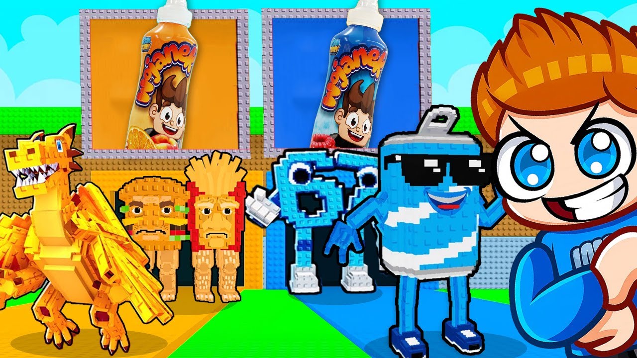 LINIA WOJANEK NIEBIESKI VS POMARAŃCZOWY w UKRADNIJ BRAINROT!