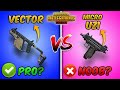 Vector vs Micro UZI Ultimate Weapon Comparison (PUBG MOBILE) Which one is Better For Close Range?