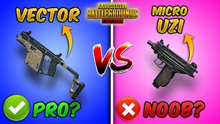 Vector vs Micro UZI Ultimate Weapon Comparison (PUBG MOBILE) Which one is Better For Close Range?