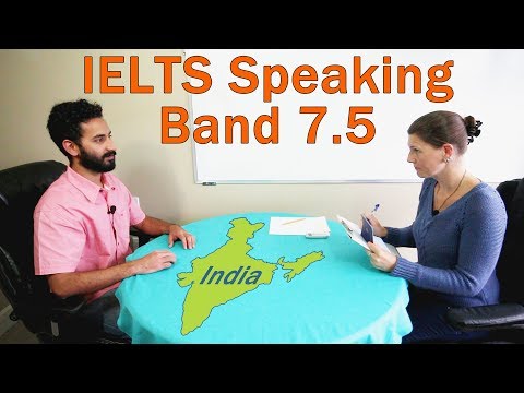 IELTS Speaking Score 7.5 – India