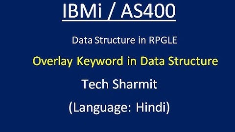 IBMi (AS400) - Overlay keyword in Data Structure. #RPGLE #AS400