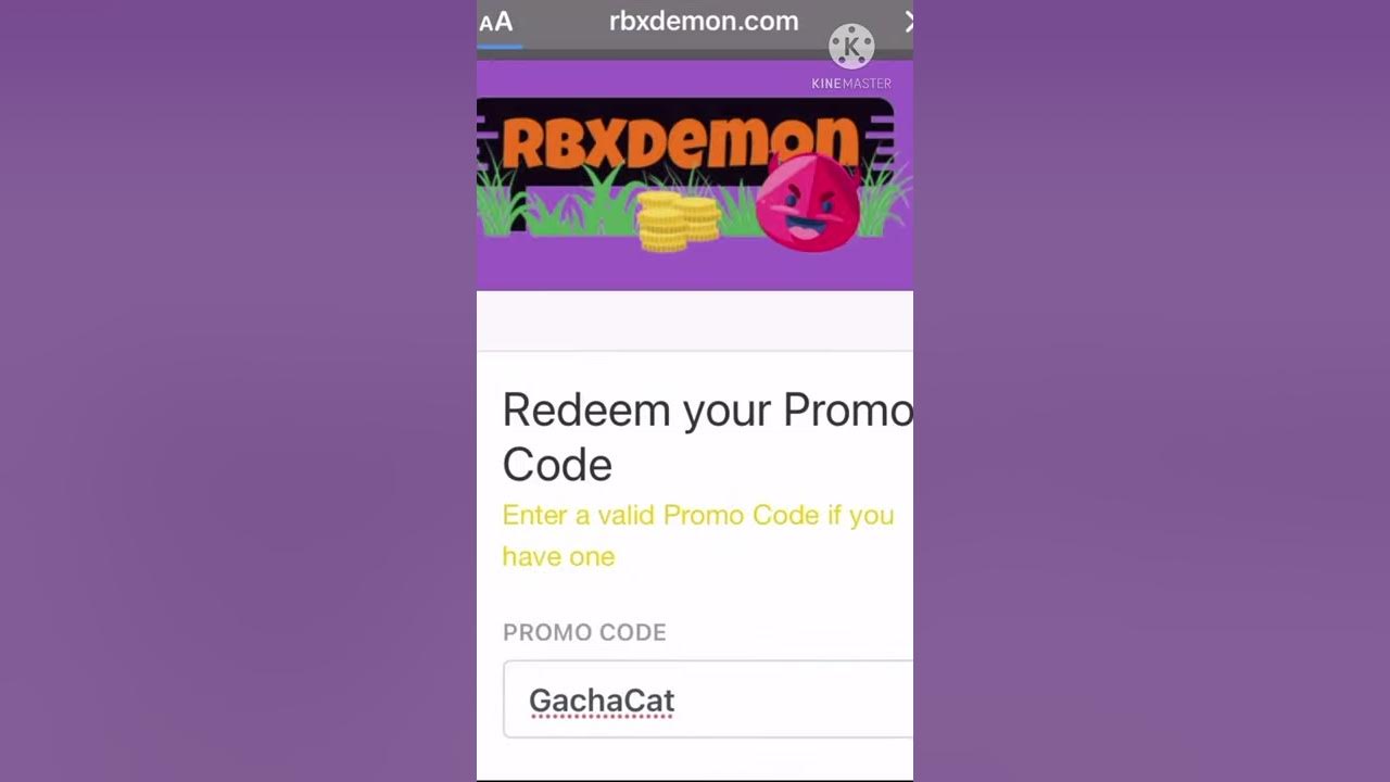 Free RBXDemon Code (Code is in Description as well) YouTube