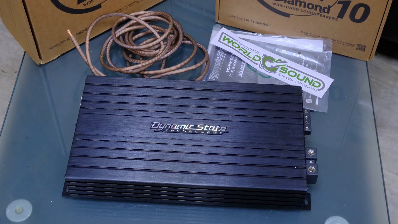 Как подключить усилитель к динамикам ? Dynamic State CA-500.2D Custom ...