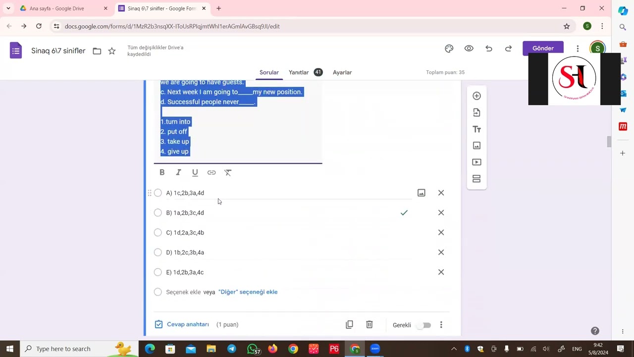 Sertifikasiya sınaq 6-7 siniflər ( ingilis dili) #sertifikasiya #muellimleriniseqebulu