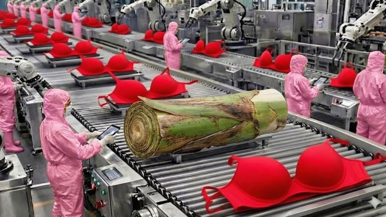 From Banana Trees to Women Underwear 😱 | Full Factory to Market Process