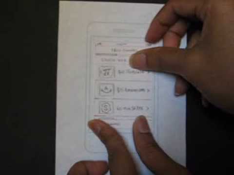 UX Paper Prototype Demo - YouTube