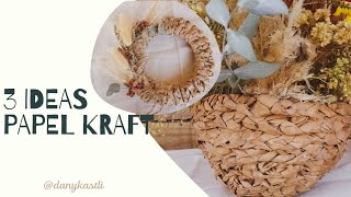 Manualidades con papel kraft