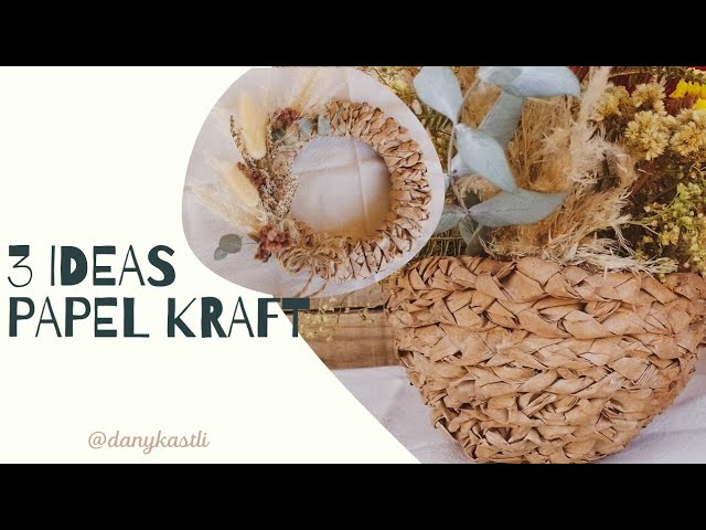 Como Hacer Posa Platos con Papel Kraft – Manualidades  Manualidades, Diy  boho decor, Proyectos de manualidades caseras