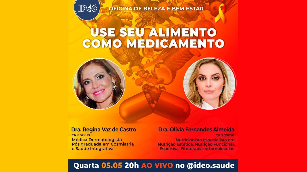 #74 - Faça de seu alimento seu medicamento. Live de 05/05/21 com Dr. Olívia Fernandes Almeida.