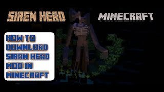 SIRENHEAD MOD FOR MINECRAFT | DOWNLOAD SIRENHEAD ADDON FOR MINECRAFT | DOWNLOAD LINK|1.14,1.15,1.16| screenshot 4