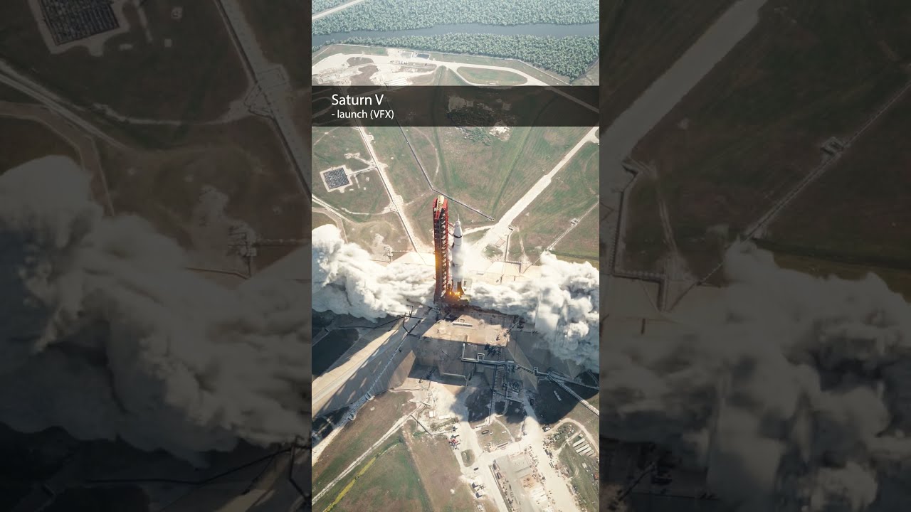 Saturn V Launch Apollo Space Program VFX Nasa