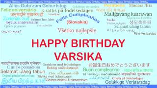 Varsika   Languages Idiomas - Happy Birthday