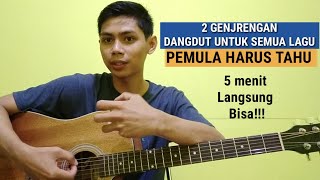 2 Cara Genjrengan Gitar Lagu Dangdut Pemula (Tutorial Genjrengan lagu dangdut Kunci Dasar)