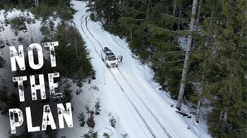 SCOUTING OUT The Perfect Spot. STUCK IN THE SNOW. GoTread Recovery Boards