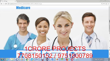 Corporate Hospital Health Card in Java ( UPDATED ) - 1Crore Projects