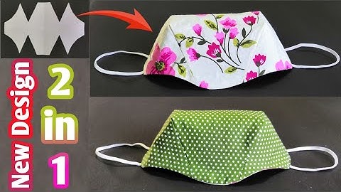 (New Style 2 in 1 Mask) Face Mask Sewing Tutorial - Make Fabric Face Mask At Home - Cloth Face Mask