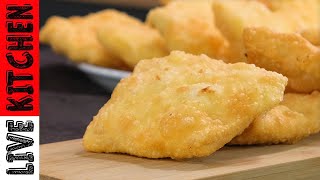 Mix Flour with Water and the result will Surprise you  Easy Fried Cheese Pies recipe!!
