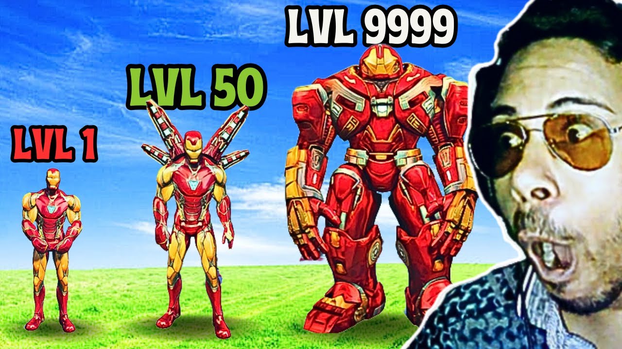 Becoming a MAX LEVEL Upgraded IRON MAN in Roblox