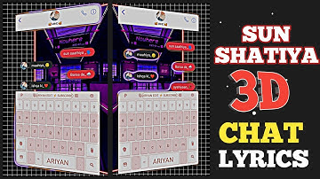 3D Advance Electric Edges Messenger Chat Lyrics | Alight Motion Presets #alightmotion #xml #3d