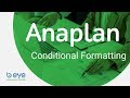 Anaplan Tips & Tricks: Conditional Formatting