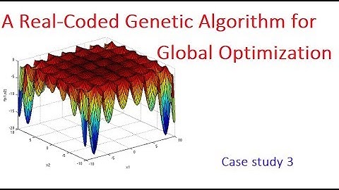 A Real-Coded Genetic Algorithm for Global Optimization (Case study 3)